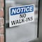 Signmission No Walk-Ins OSHA Notice Sign, Vinyl Decal, 10in W x 7in L, 2PK OS-2PACK-NS-D-710-L-15032 - alternate 4